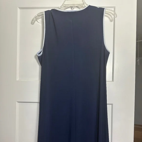 A line women's sleeveless blue dress. size M. - Picture 4 of 4
